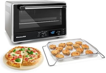 KitchenAid Digital Countertop Oven with Air Fry & Pizza Stone, KCO128CU, Contour Silver