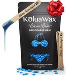 KoluaWax Our Strongest, Underarms, Back And Chest Large Refill Pearl Beads Hard Wax Beans For Painless Hair Removal Specific For Coarse Body Hair For Wax Warmers - Women, 453.59 G