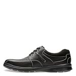 Clarks Men's Cotrell Walk M Lace-Up Shoe, Black Oily Leather, 8 W US