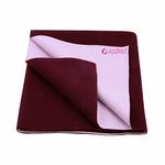 Glassiano Star Waterproof Reusable Crib Sheet for Your Newly Born Babies (Small-50cm X 70cm Color-Maroon)