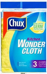 Chux Kitchen Wonder Cloth, Super Absorbent, Strong, and Machine Washable, 3 Count