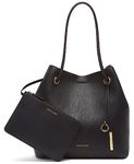 Calvin Klein Women's Gabrianna Bubble Lamb North/South Key Item Tote, Black, One Size