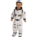 Aeromax Jr. Astronaut Suit with Embroidered Cap and NASA patches, WHITE, Size 18 Months