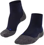 FALKE Women's TK2 Explore Cool Short Hiking Socks, Quarter, Medium Padding, Breathable Quick Dry, Cooling, Lyocell, Blue (Marine 6120), 9.5-10.5, 1 Pair