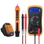 Neoteck Electrical Test Kit, Mini Digital Multimeter + Receptacle Outlet Tester + Non-Contact 12-1000V AC Voltage Detector Pen - Great Packs!