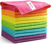 Orighty Microfiber Cleaning Cloths, Pack of 12, Highly Absorbent Cleaning Supplies, Lint Free Cloths for Multiple-use, Powerful Dust Removal Cleaning Rags for House, Kitchen, Car Care(12x12 inch)