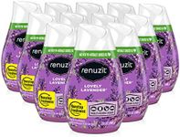 Renuzit Gel Solid Air Freshener, Lovely Lavender Scent, Nonstop Freshness, 12 Total Air Freshener Cones, Brand is Renuzit.