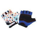 Kiddimoto Kids Cycling Gloves | Anti-Slip Kids Bike Gloves for Boys and Girls| Fingerless Mountain Bike Gloves for BMX, MTB Riding, Gymnastics, Scooters, Skateboard, Balance Bike, Rollerblade.