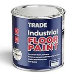 Morgan's Trade 1L Industrial Floor Paint-Ideal For Concrete, Masonry, Garage & Other Floors- Fast Drying Formula-Interior & Exterior Use- (Slate Grey)