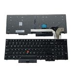 Siakoocty Laptop Replacement US Layout with backlight Keyboard For Lenovo ThinkPad E580 E585 L580 E590 E595 L590 T590 P15S P52 P72 P53 P73 P53 P52 T15(Not Fit P52s)SN5372BL PK131671B00 01YP760 01YP680