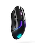 SteelRival 650 Quantum Wir Gaming Mouse - Rapid Charging Battery - 12, 000 Cpi Truemove3+ Dual Optical Sensor - Low 0.5 Lift-Off Distance - 256 Weight Configurations - 8 Zone RGB Lighting, black