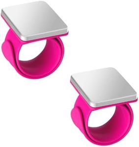 Hilltian 2 PCS Magnetic Pin Cushion Wrist, Magnetic Sewing Pincushion, Magnetic Pin Holder Wristband for Sewing Braiding