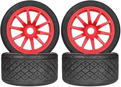 1/7 1/8 On Road Tire Set On Road Tire Tyre 17mm Wheel Rims for Arrma 1/7 Infraction Limitless Felony FS Racing Model GT RC Car Upgrade On Road Tyre 4Pcs One Set