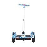 Electrici Toys Hub Junior Electric Self-Balancing Mini Segway Scooter I Adjustable Handle – 10 Inch Tyres, Rechargeable Battery, LED Display with Bluetooth Speakers I Electric Hoverboard for Kids & Adults - Blue Millitry