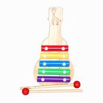 Giftoshopee Multi-Color Guitar Xylophone for Kids -Wooden Musical Toy