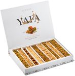 YAFA Baklava -Middle Eastern Sweets- Pistachio Baklava - Bakery Dessert - Turkish Delights Assorted - Eid Gift Basket -Turkish Baklava - Taste of Palestine - Baklava Gift Box 850g (80-84pcs)