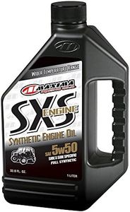 Maxima Racing Oils 30-18901-4PK SXS Synthetic 5w50 Side by Side Engine Oil 1L Bottle, 4-Pack