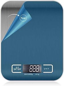 Kitchen Scale, Food Scale, Accuracy Stainless Steel Cooking Scale, Stainless Steel 5kg/11lb (Batteries not Included)