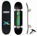 Jaspo Skull Rider Skateboard (31X8) Inches Complete Fully Assembled 7 Layer Canadian Maple Skateboard for Kids/Boys/Girls/Youth/Adults- (Black Colour)