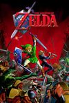 Legend of Zelda Battle Link and Sheik Video Game Gaming Cool Wall Decor Art Print Poster 24x36