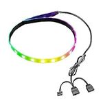 PC RGB Led Strip Light, 15.7in Magnetic Led Strip, with 5V RGB Led Headers, Compatible with ASUS Aura, MSI Mystic Light, ASROCK Aura RGB Led, Gigabyte RGB Funsion