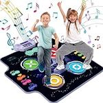 Joyjoz Dance Mat Toy Gift for 3-12 Year Old Kids, Electronic Music Dance Pad with Wireless Bluetooth | 5 Difficulty Levels | 6 Game Modes, Birthday Christmas New Year Gifts for Girls Boys
