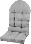 PNP HWJIAJU Patio Chair Cushion for Adirondack, High Back Rocking Chair Cushion 44x19x4 inch, Outdoor Seat Back Chair Cushion Sunscreen and Fade-Resistant (Gray, 1)