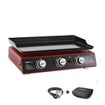 Royal Gourmet PD1301R Portable 3-Burner Gas Griddle