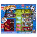 Hot Wheels Skate, 8 Fully Assembled Tony Hawk-Themed Finger Skateboards and 4 Pairs of Skate Shoes, 1 Exclusive Set, 8-Pack Bundle, HMY19