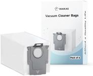 WAIKAS 6 Pack Vacuum Cleaner Bags Compatible with Roborock, Replacement Dust Bags Disposable Compatible with P10/P10 Pro,P10S/P10S PRO,V20,Q Revo Robot Vacuum Cleaner