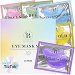 BLOOMORA Variety Under Eye Patches (30 Pairs) | Under Eye Mask for Appearance of Dark Circles | Eye Patches for Puffy Eyes Smoothing | Eye Masks