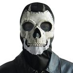 PARTYGEARS Ghost Mask Skull Full Face Mask MW2 Cosplay Costume Mask for Sport Halloween Cosplay