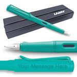 Lamy Safari Fountain Pen Candy Aquamarine-Turquoise Special edition + FREE Engraving +gift box (Medium Nib)