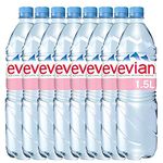Evian 1.5L Water Bottle Pack of 8