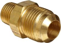 Anderson Metals 54048-0604 Brass Tube Fitting, Half-Union, 3/8" Flare x 1/4" Male Pipe