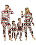 Christmas Pajamas Family Set-One Piece Matching Family Pajamas,Plus Size Holiday Pajama Xmas PJ's for Adults Boys Girls