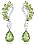 Shining Diva Fashion Latest Stylish Earrings for Women and Girls (15939er) (Green)