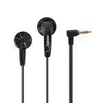 FAAEAL Iris Ancestor in-Ear Earphones, Super Bass 3.5mm Wired Headphones, Earbuds Without/with HD Microphone, Balanced Sound 32ohm Flat Head Earbuds for Smartphones (Without Mic, Black)