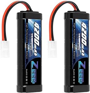 Zeee 7,2V 4200mAh RC NiMH Batterie pour Voiture RC Camion HPI Losi Kyosho Tamiya Hobby (2 Paquets)