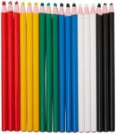 Sewing Marking Pencils, Tailors Chalk for Fabric (6 Colors, 18 Pack)