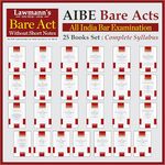 AIBE Bare Acts without Notes | 25 Books Set Combo | Full Syllabus with 50+ Acts with New Criminal Laws BNSS, BNS, BSA | As per Bar Council of India Guidelines | Edition 2025