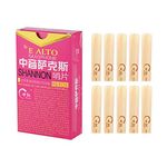 Elementary EB Alto Saxophone Sax Reeds Strength 2.0 for Beginners, 10pcs/ Box