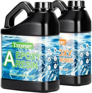 Teexpert Epoxy Resin 1 Gallon High Gloss Epoxy Resin Kit No Bubbles Self-leveling 1:1 Mix Large Volume Upgraded Clear Resin Epoxy for Casting Jewelry, Molds, Home Decor, Coasters, Ornament, DIY Crafts