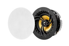 LITHEAUDIO All-In-One Wireless 6.5” Wi-Fi V2 Ceiling Speaker Pair (Master & Passive) (06610), 60W RMS, Amplifier Built-In, Multi-Room Audio, Airplay 2, Chromecast, Audio for Kitchens, Living Rooms