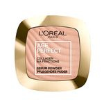 L'Oréal Paris Pari Nourishing Powder for Mature Skin, for a Silky Radiant Complexion, Age Perfect Compact Powder, No. 03 Medium to Dark, 1 x 9 g