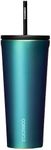 Corkcicle Cold Cup Insulated Tumbler with Lid and Straw, Dragonfly, 24 oz – Reusable Water Bottle Keeps Beverages Cold for 12hrs, Hot 5hrs – Cupholder Friendly Tumbler, Lid for Flexible Sipping