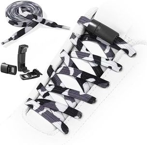 Neo-wows Flat Elastic No Tie Shoe Laces for Sneakers, Stretch Adults Shoelaces, Kids Tieless Shoes Strings, Flat Shoes Laces