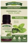 Nature's Truth Essential Oil - 100% Pure Peppermint Oil | Pure & Plant-Based | Massage Oil, Aromatherapy or For Bath/Shower |15 ml