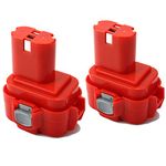 2Packs Shentec 9.6V 3.5Ah Ni-MH Replacement for Makita Battery 9120 9122 9134 9135 9100 6260D 6222D 6207D 192595-8 192596-6 192638-6 193977-7 638344-4-22595-8 192596-6 192638-6 193977-7 638344-4-2