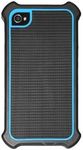 Cellet Armor Bumper Case for Apple iPhone 4 & 4S - Black/Light Blue